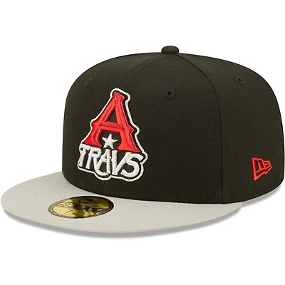 Casquette ajustée New Era Arkansas Travelers Authentic Collection avec logo alternatif 59FIFTY pour homme, blanc