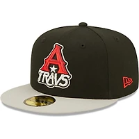 Casquette ajustée New Era Arkansas Travelers Authentic Collection avec logo alternatif 59FIFTY pour homme, blanc