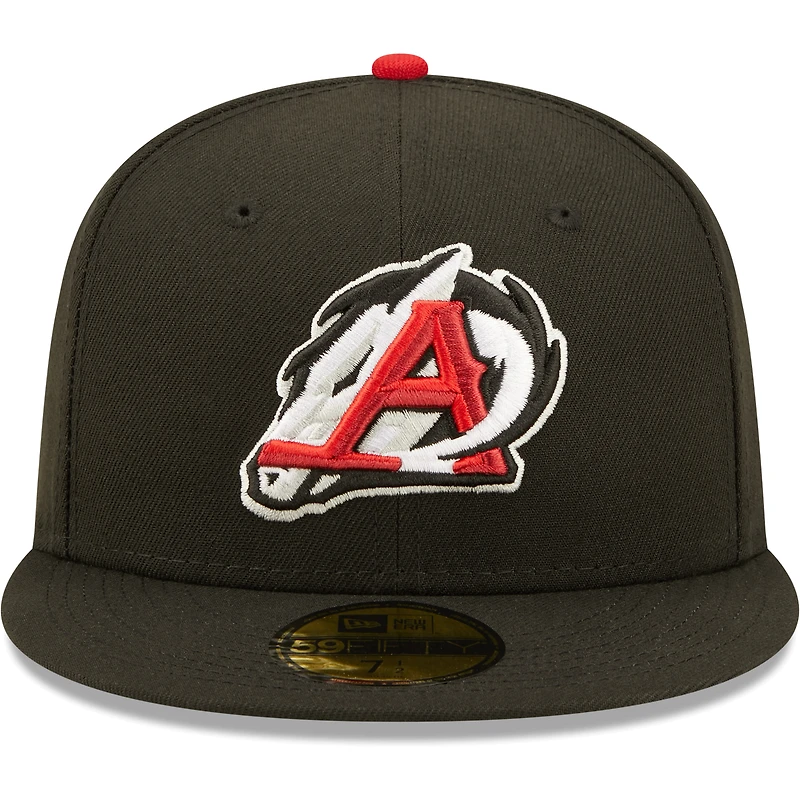 Casquette ajustée New Era Arkansas Travellers Authentic Collection Team Home 59FIFTY pour homme, noire