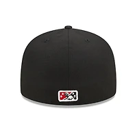 Men's New Era Black Arkansas Travelers Marvel x Minor League 59FIFTY Fitted Hat