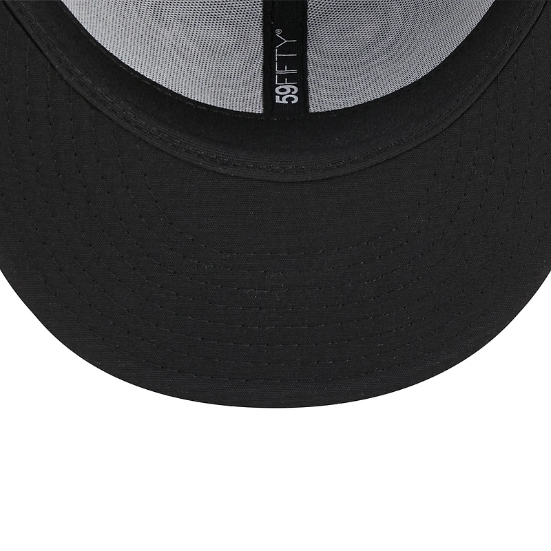 Men's New Era Black Arkansas Travelers Marvel x Minor League 59FIFTY Fitted Hat