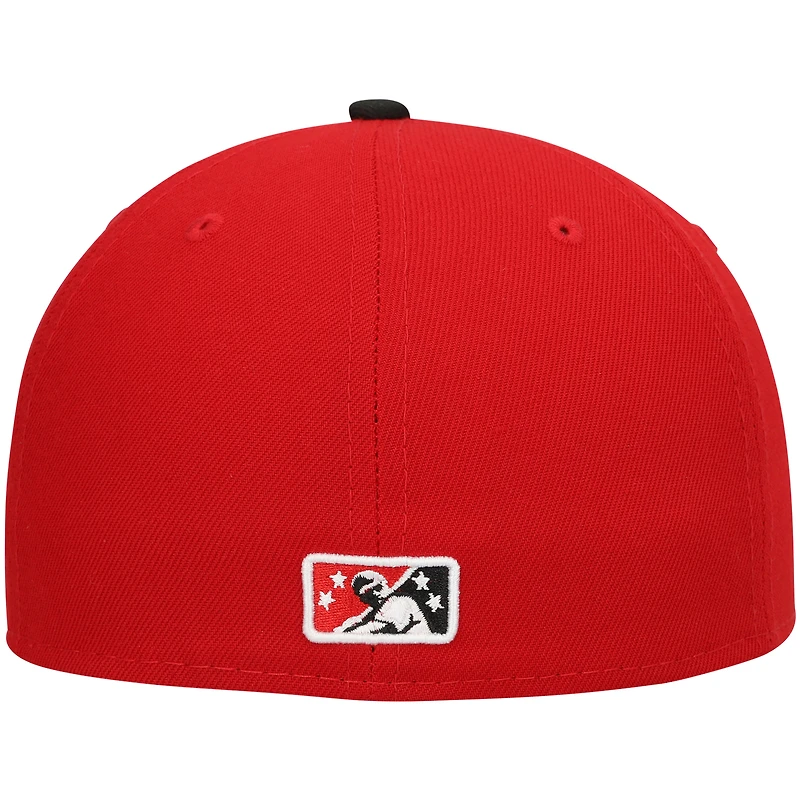 Men's New Era Red Arkansas Travelers Authentic Collection Team Alternate 59FIFTY Fitted Hat