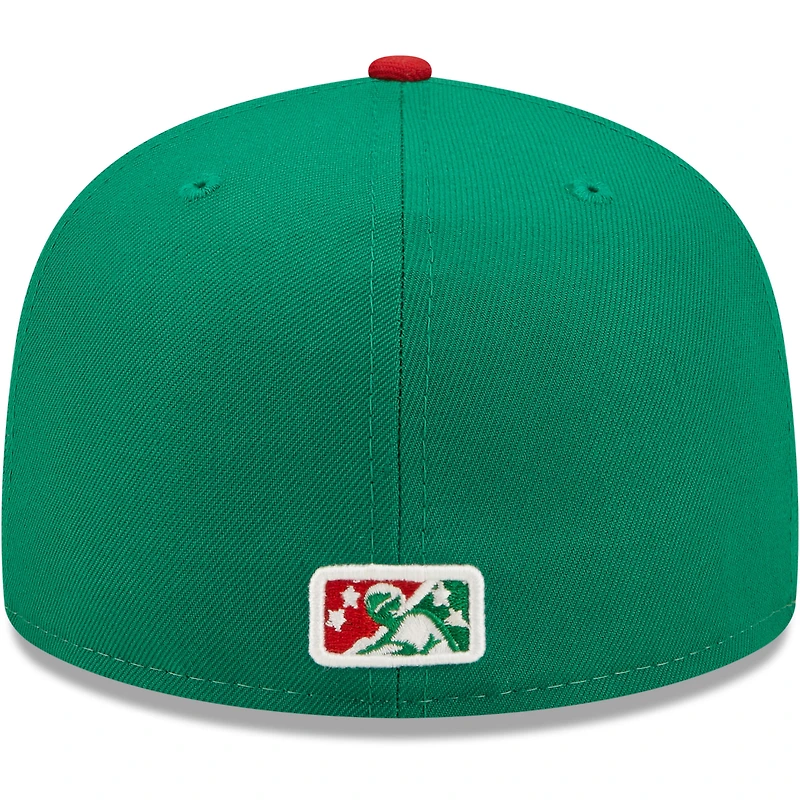 Men's New Era Yellow/Red Diamantes De Arkansas Copa La Diversion 59FIFTY Fitted Hat