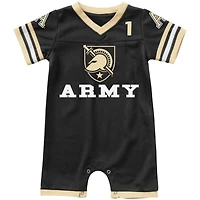Infant Colosseum Black Army Knights Bumpo Football Romper