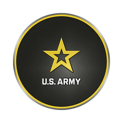 Logo Brands Army Black Knights Embossed Color Auto Emblem