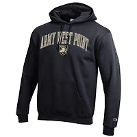 Men's Champion  Black Army Knights Arch Over Logo Pullover Hoodie
