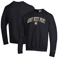 Men's Champion  Black Army Knights Arch Over Logo Pullover Sweatshirt