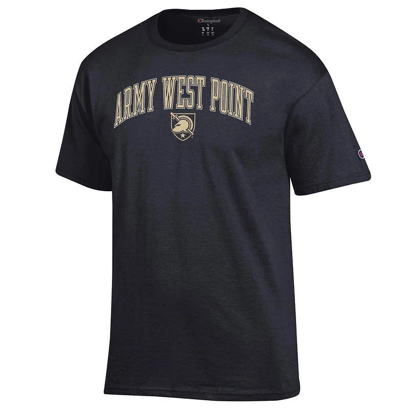 Men's Champion  Black Army Knights Arch Over Logo T-Shirt