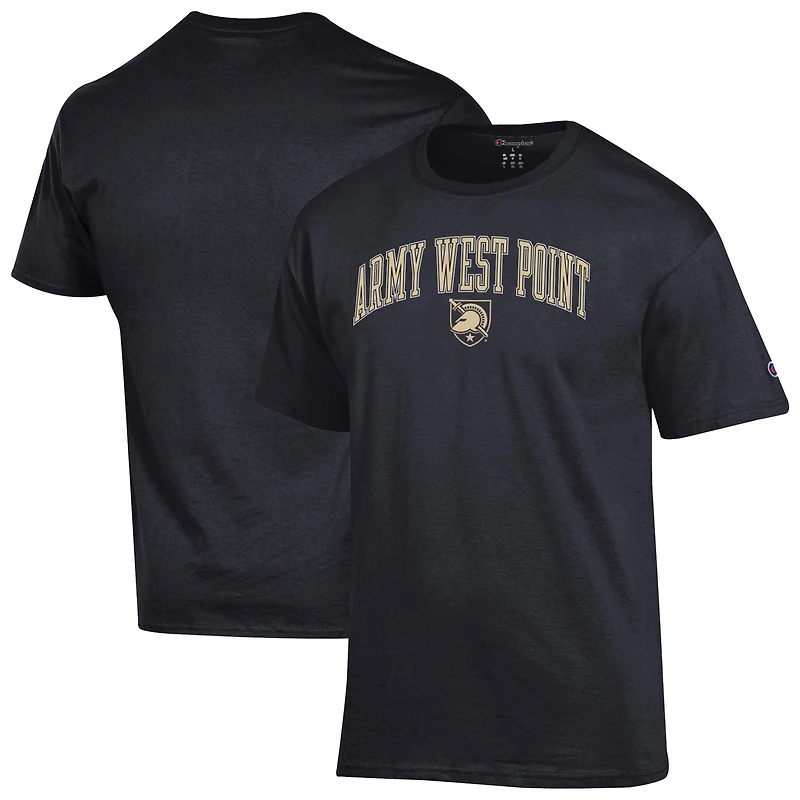 Men's Champion  Black Army Knights Arch Over Logo T-Shirt