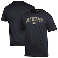 Men's Champion  Black Army Knights Arch Over Logo T-Shirt