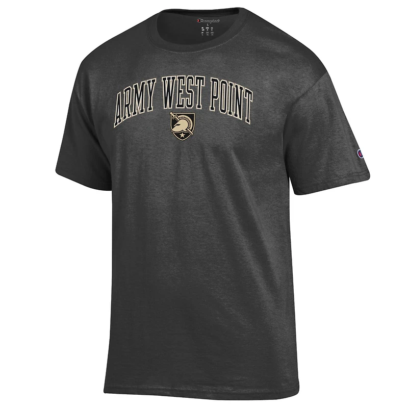 Men's Champion  Charcoal Army Black Knights Arch Over Logo T-Shirt