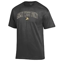 Men's Champion  Charcoal Army Black Knights Arch Over Logo T-Shirt