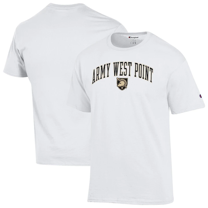 Men's Champion  White Army Black Knights Arch Over Logo T-Shirt