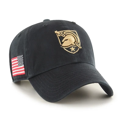 Men's '47 Black Army Black Knights Americana Heritage Clean Up Adjustable Hat