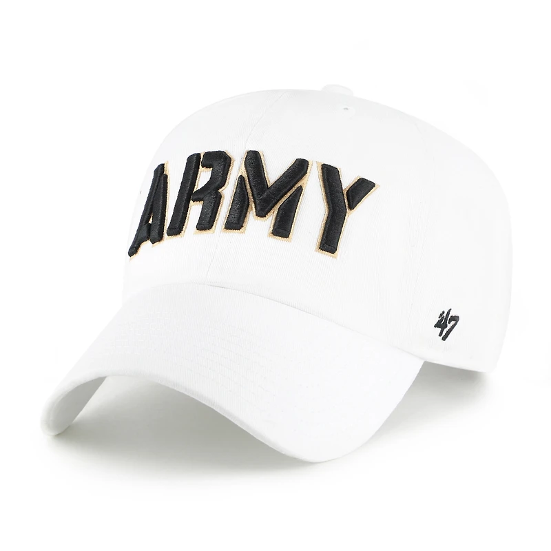Men's '47 White Army Black Knights Clean Up Adjustable Hat