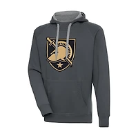 Sweat à capuche Antigua Charcoal Army Black Knights pour homme, grandes tailles