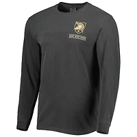 T-shirt à manches longues Black Army Knights Circle Campus Scene pour homme
