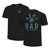 Men's  Black Army Knights Father's Day Mascot Overlay T-Shirt