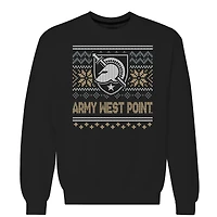 Men's  Black Army Knights Holiday Fleece Sweatshirt