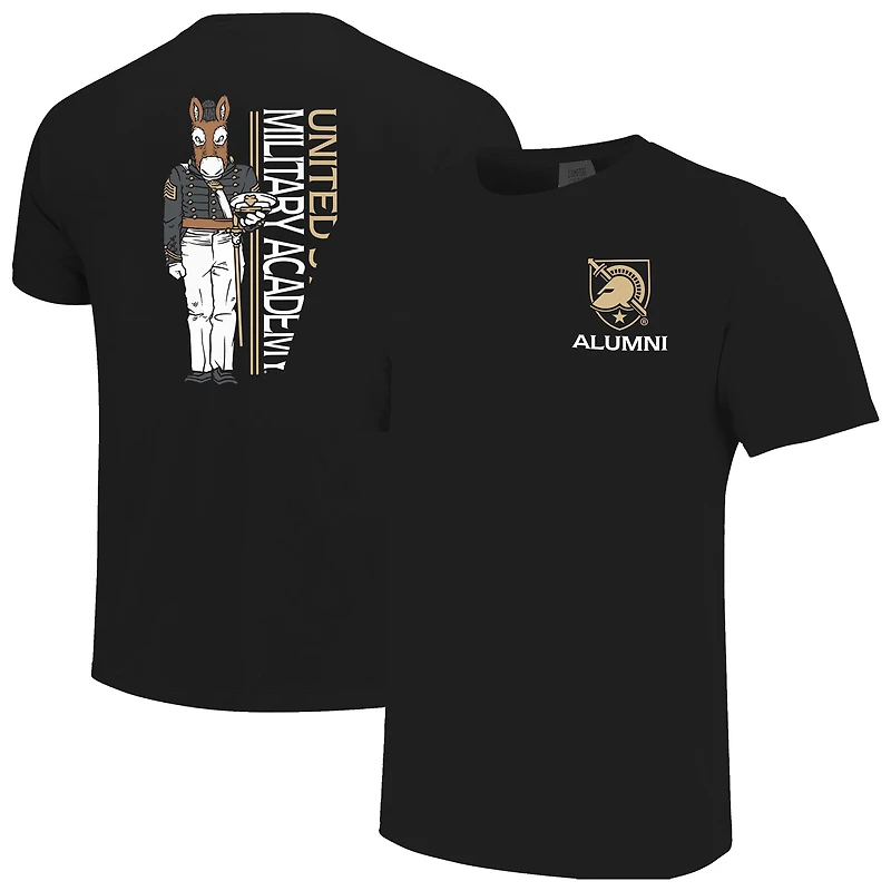 Men's Black Army Knights Mascot Grad Achievement Unlocked T-Shirt