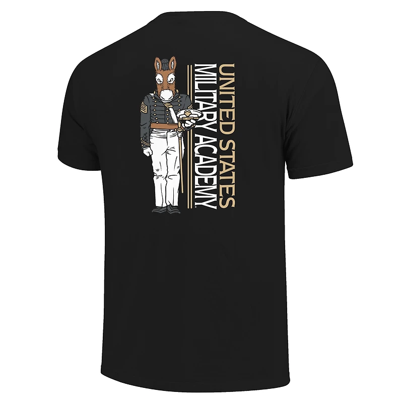 Men's Black Army Knights Mascot Grad Achievement Unlocked T-Shirt