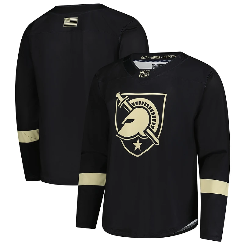 Men's White/Olive Army Black Knights Replica Hockey Jersey