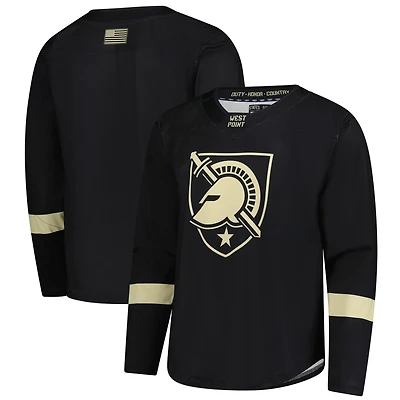 Men's White/Olive Army Black Knights Replica Hockey Jersey