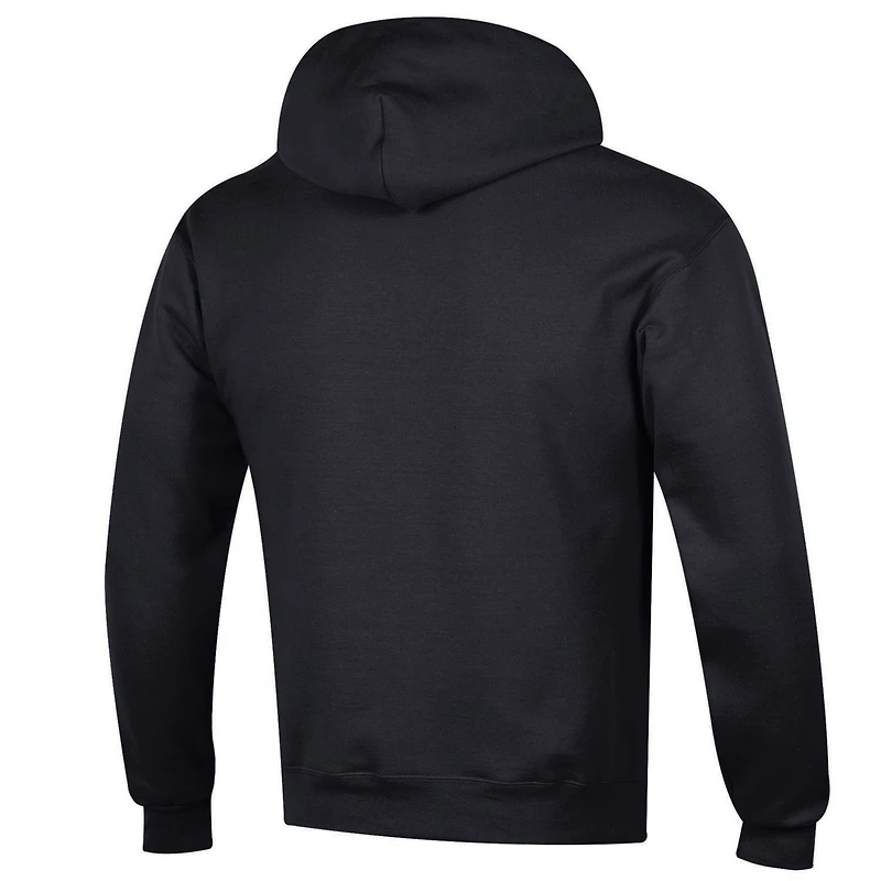 Men's Champion  Black Army Knights Basic Arch Fleece Pullover Hoodie