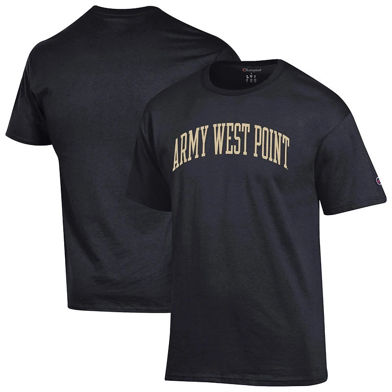 Men's Champion  Black Army Knights Basic Arch T-Shirt