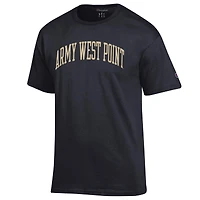 Men's Champion  Black Army Knights Basic Arch T-Shirt