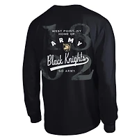 Men's Champion  Black Army Knights Laminated All-Star Long Sleeve T-Shirt