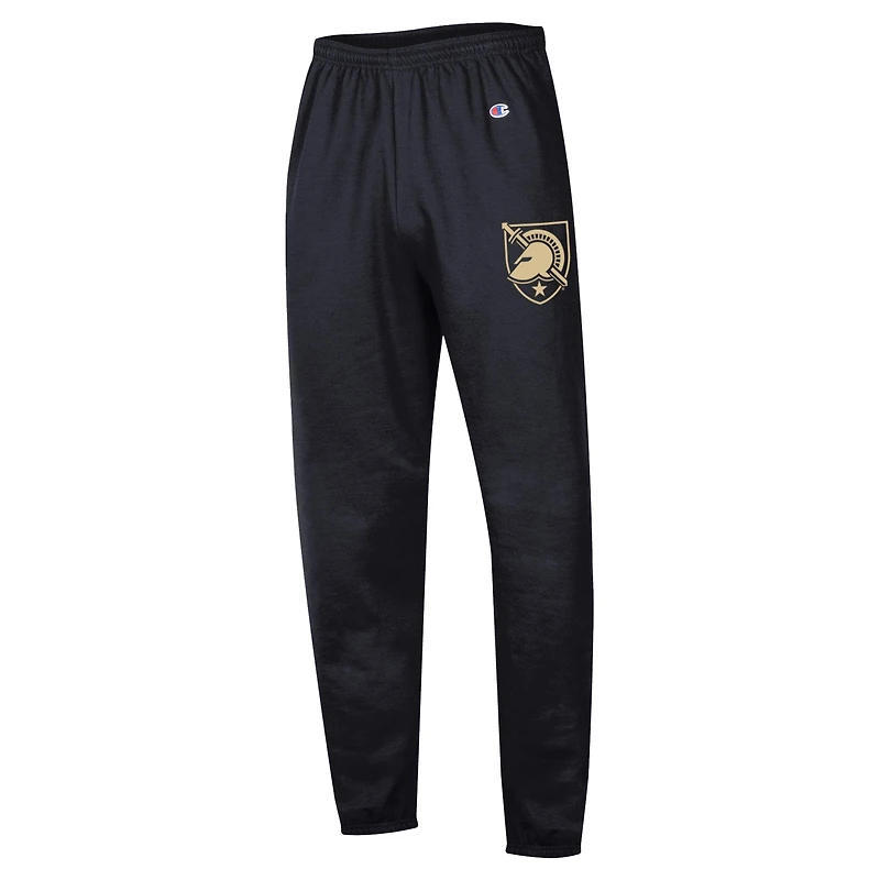 Men's Champion Black Army Knights Powerblend Banded Fleece Sweatpants