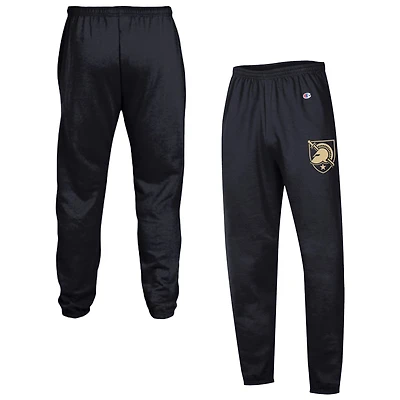 Men's Champion Black Army Knights Powerblend Banded Fleece Sweatpants
