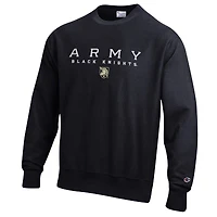 Sweat-shirt à tissage inversé Champion Black Army Knights pour homme
