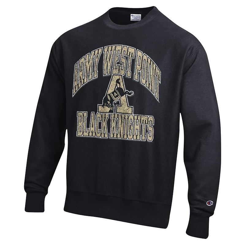 Sweat-shirt à enfiler Champion Black Army Knights Vault Late Night Reverse Weave pour homme