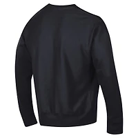 Men's Champion Black Army Knights Vault Late Night Reverse Weave Pullover Sweatshirt