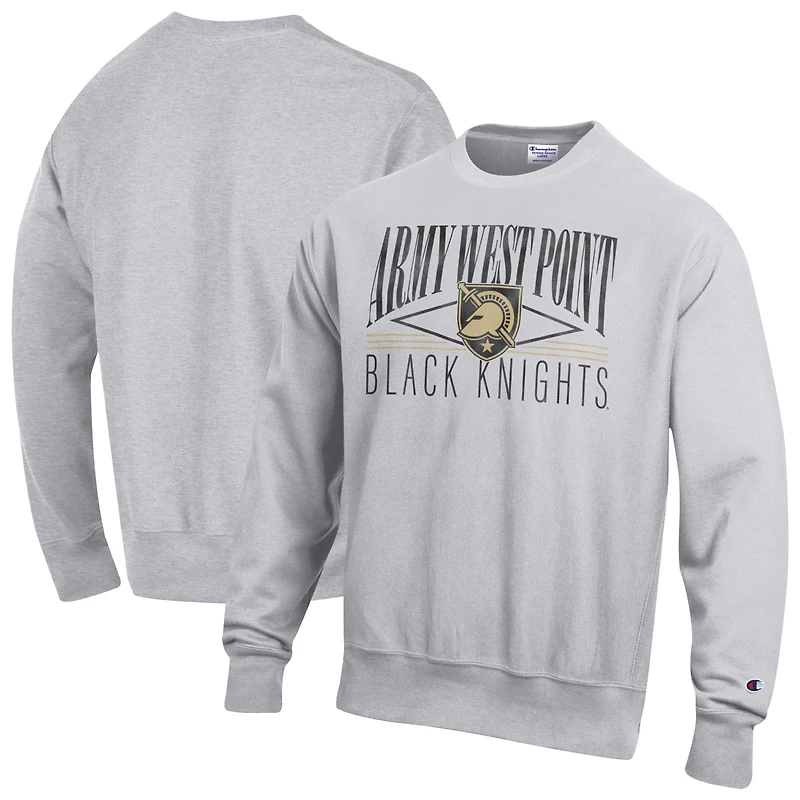Sweat-shirt en polaire tissée inversée Champion gris armée Black Knights pour homme