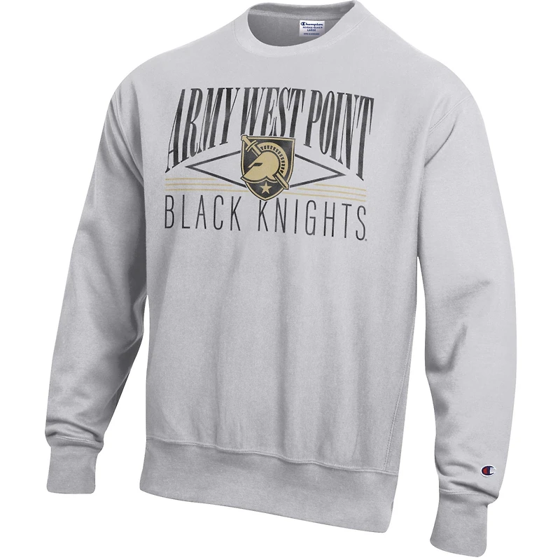 Sweat-shirt en polaire tissée inversée Champion gris armée Black Knights pour homme
