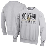 Sweat-shirt en polaire tissée inversée Champion gris armée Black Knights pour homme
