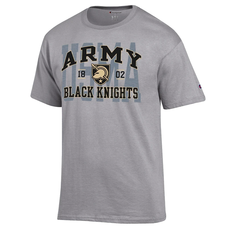 Men's Champion Heather Gray Army Black Knights Varsity T-Shirt