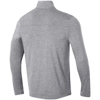 Men's Champion Heathered Gray Army Black Knights Field Day Team Quarter-Zip Jacket