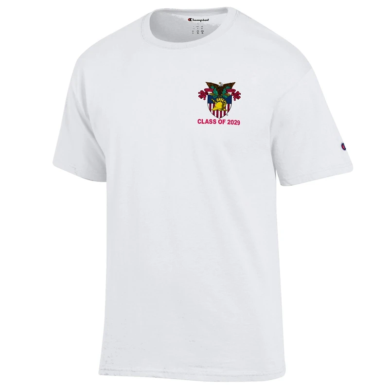 Men's Champion White Army Black Knights Class of 2029 R-Day T-Shirt