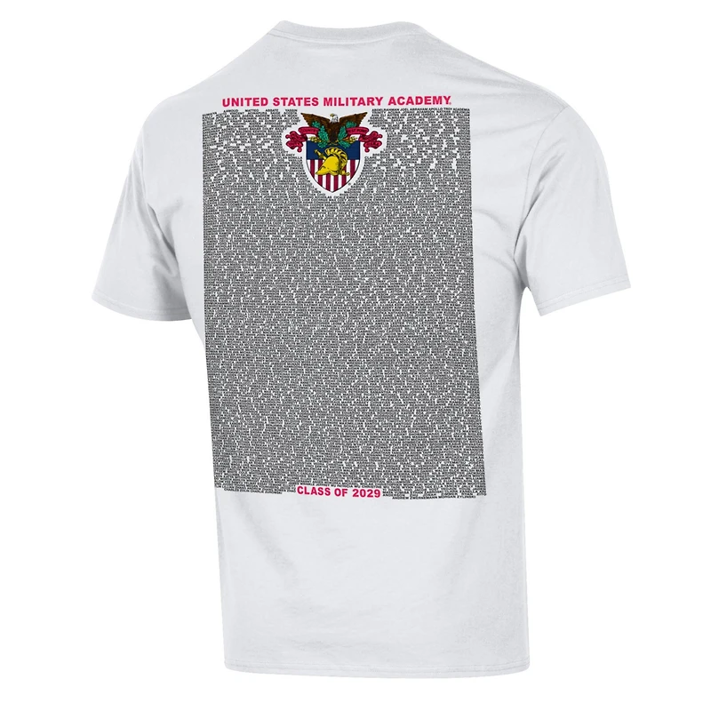 Men's Champion White Army Black Knights Class of 2029 R-Day T-Shirt
