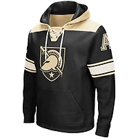 Men's Colosseum Black Army Knights 2.0 Lace-Up Pullover Hoodie
