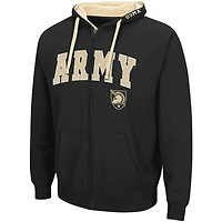 Sweat à capuche zippé Colosseum Black Army Knights Big & Tall pour homme