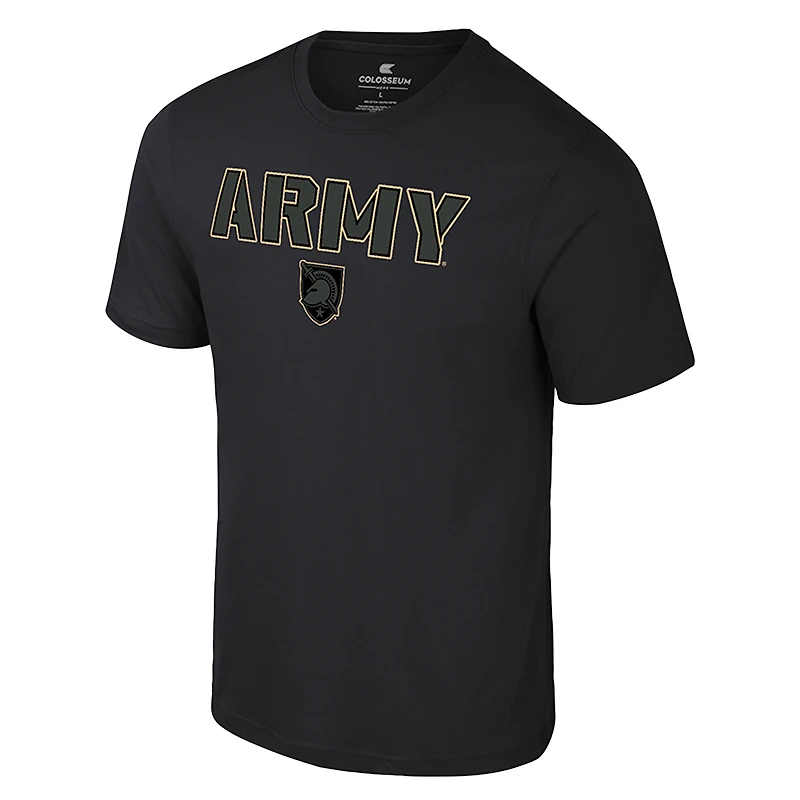 T-shirt Colosseum Black Army Knights pour homme, coloris pop, mélange actif