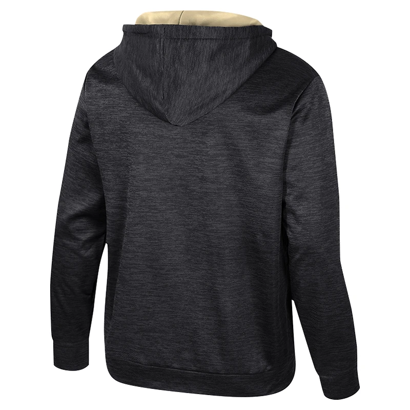 Men's Colosseum Black Army Knights Cypher Half-Zip Hoodie