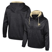 Men's Colosseum Black Army Knights Cypher Half-Zip Hoodie
