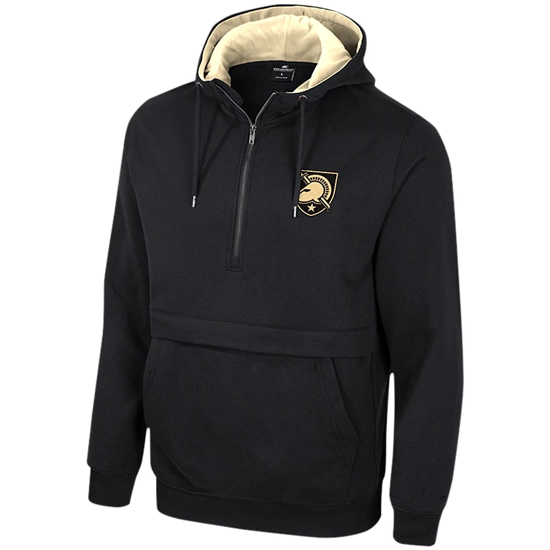 Sweat à capuche demi-zippé Colosseum Black Army Knights pour hommes