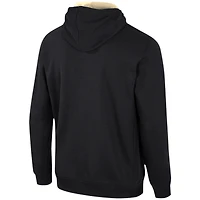 Sweat à capuche demi-zippé Colosseum Black Army Knights pour hommes